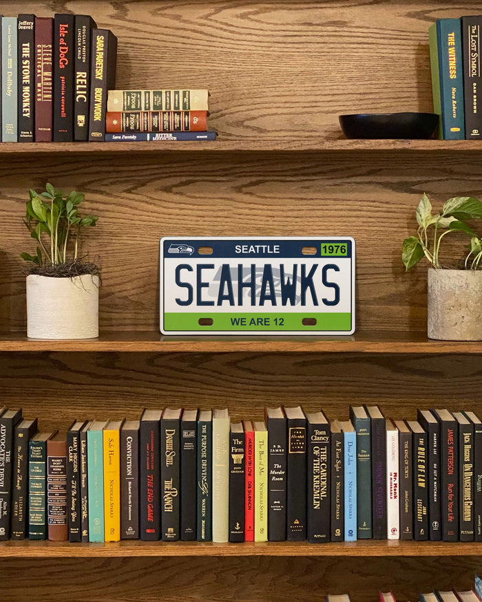 Seattle Seahawks License Plate Wall Sign FOCO - FOCO.com