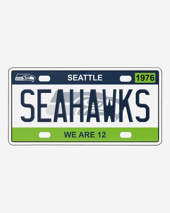Seattle Seahawks License Plate Wall Sign FOCO - FOCO.com