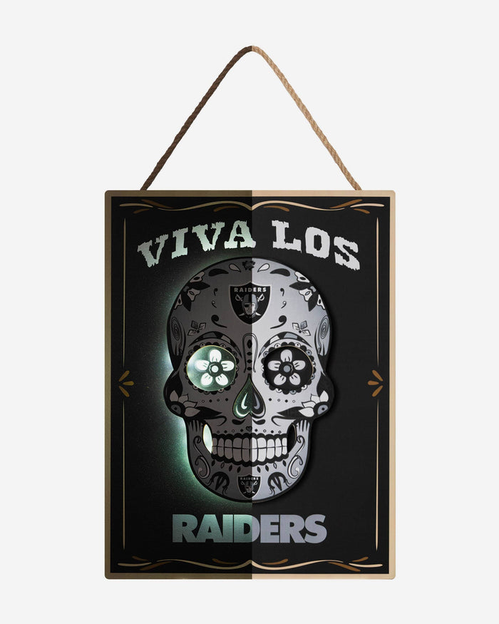 Las Vegas Raiders Day Of The Dead LED Sign FOCO