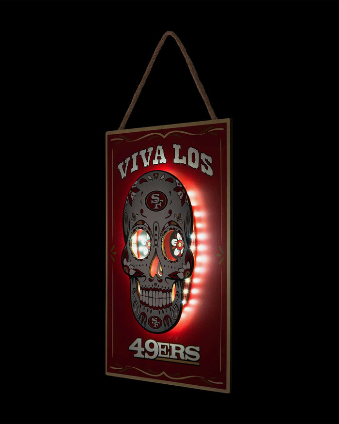 San Francisco 49ers Day Of The Dead LED Sign FOCO - FOCO.com