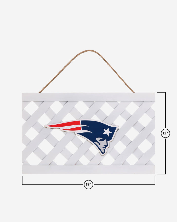 New England Patriots Lattice Garden Sign FOCO - FOCO.com