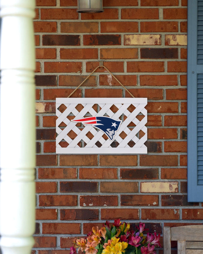 New England Patriots Lattice Garden Sign FOCO - FOCO.com