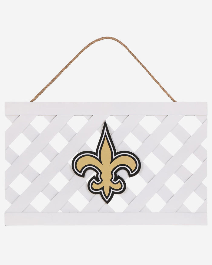 New Orleans Saints Lattice Garden Sign FOCO - FOCO.com