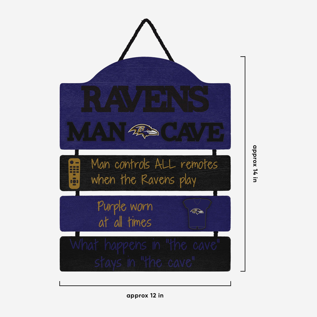 Baltimore Ravens Mancave Sign FOCO