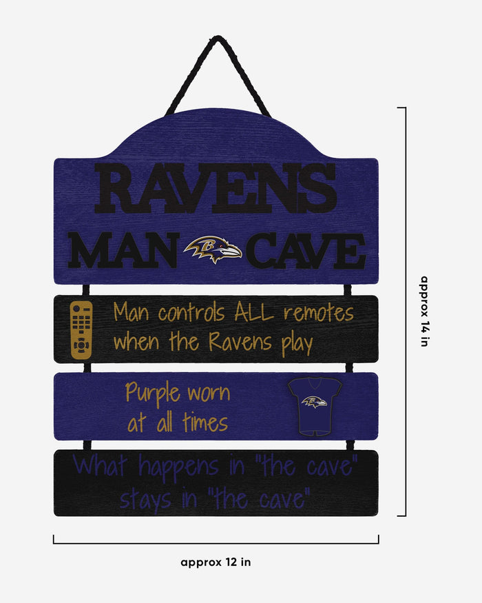 Baltimore Ravens Mancave Sign FOCO - FOCO.com