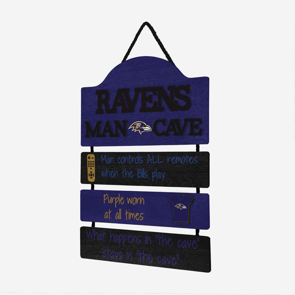 Baltimore Ravens Mancave Sign FOCO