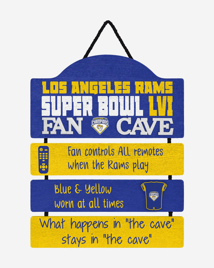 Los Angeles Rams Super Bowl LVI Champions Mancave Sign FOCO - FOCO.com