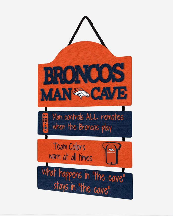 Denver Broncos Mancave Sign FOCO - FOCO.com