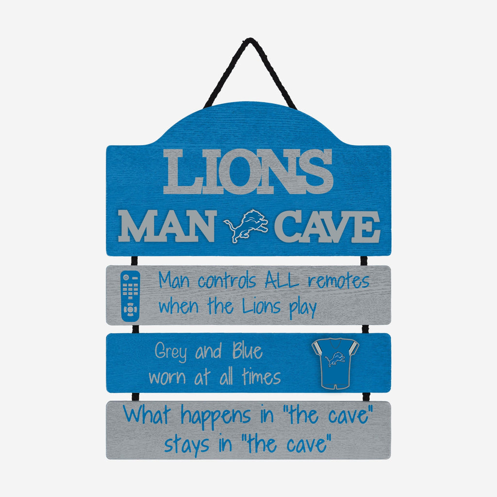 Detroit Lions Mancave Sign FOCO - FOCO.com