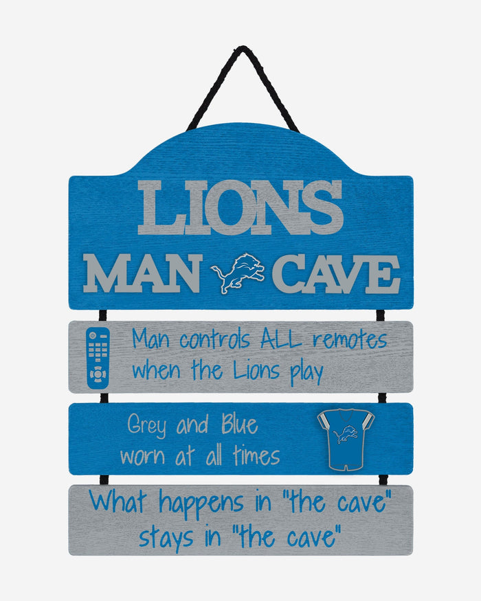 Detroit Lions Mancave Sign FOCO - FOCO.com