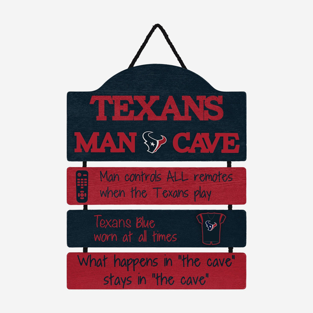 Houston Texans Mancave Sign FOCO - FOCO.com