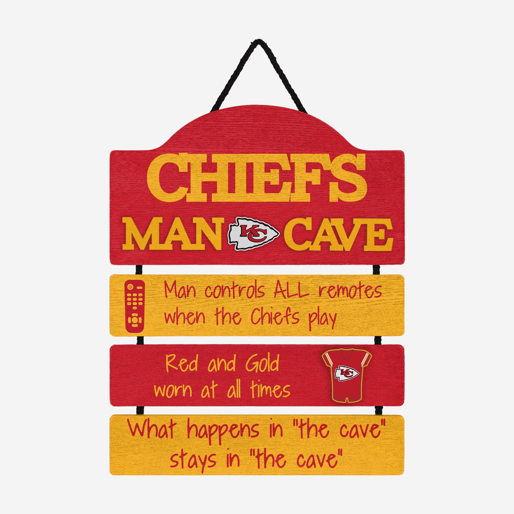Kansas City Chiefs Mancave Sign FOCO - FOCO.com