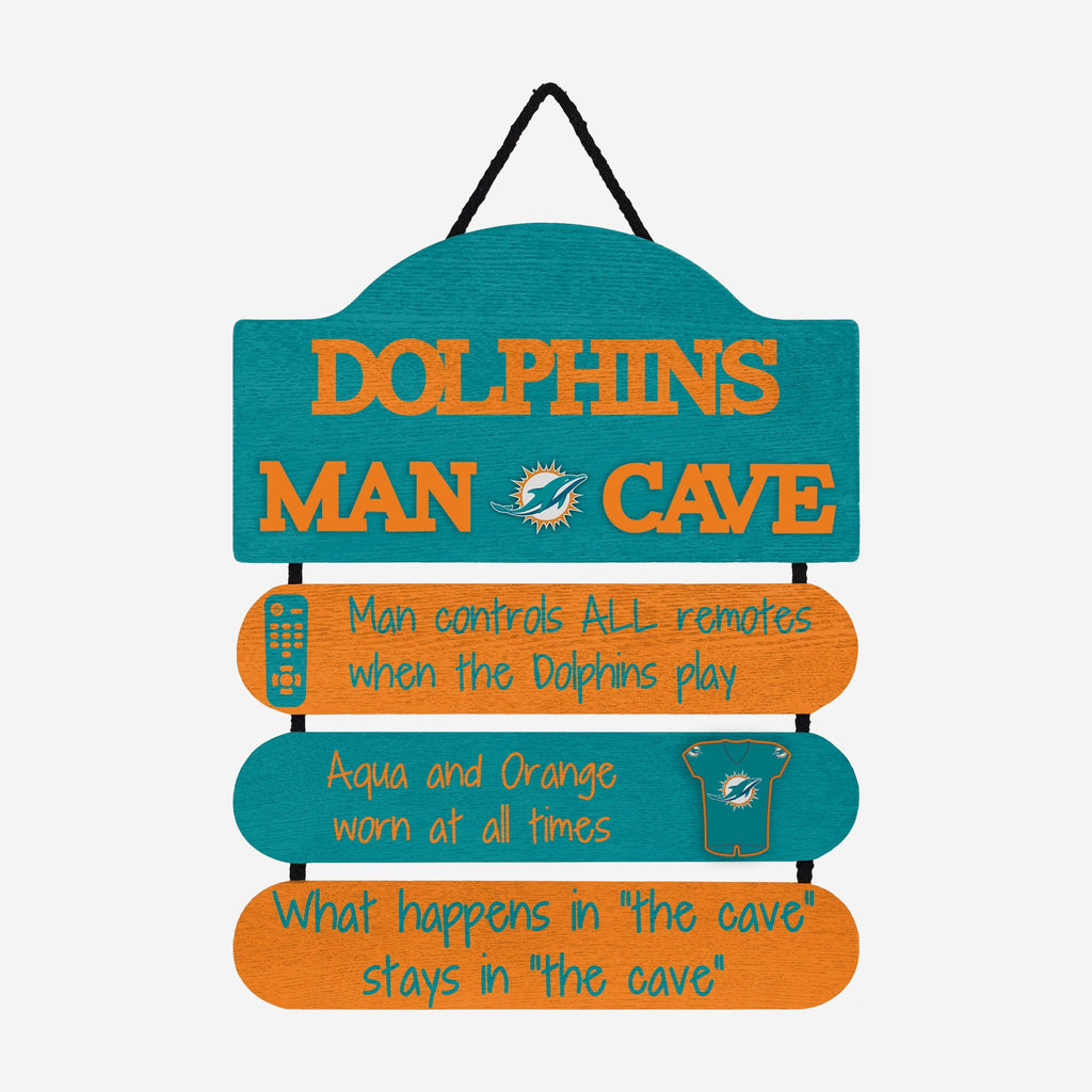 Miami Dolphins Mancave Sign FOCO - FOCO.com