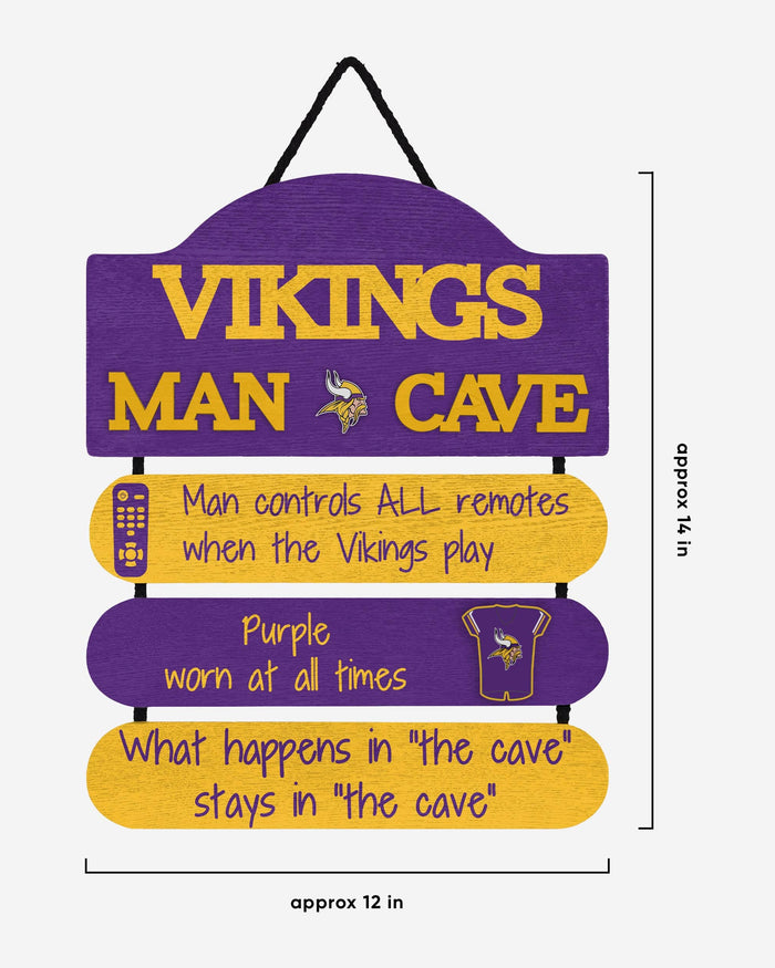 Minnesota Vikings Mancave Sign FOCO - FOCO.com