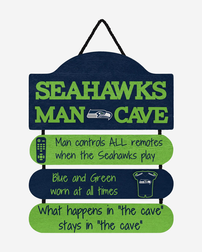 Seattle Seahawks Mancave Sign FOCO - FOCO.com