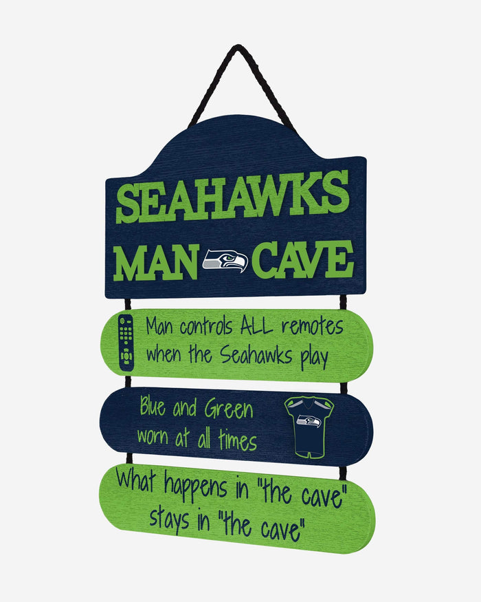 Seattle Seahawks Mancave Sign FOCO - FOCO.com