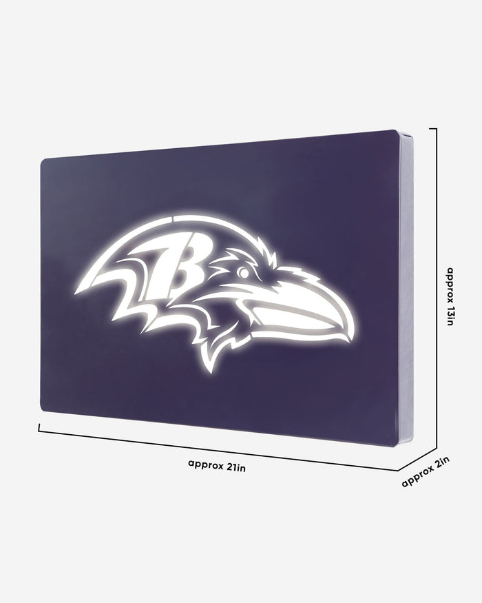 Baltimore Ravens Metal Light Up Logo Sign FOCO - FOCO.com