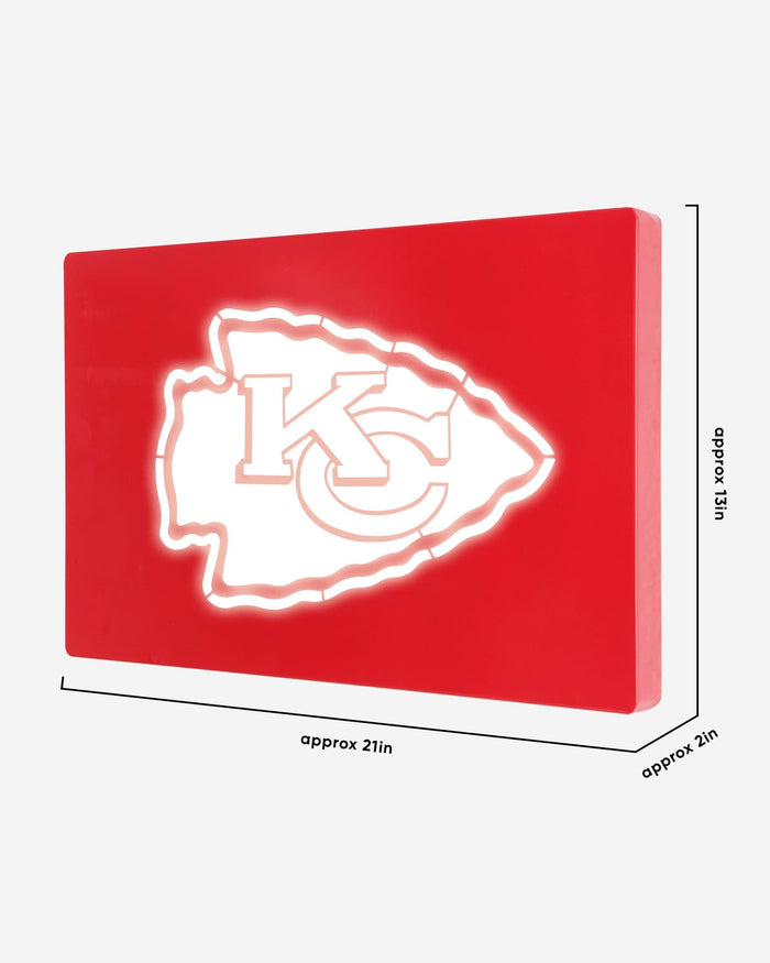 Kansas City Chiefs Metal Light Up Logo Sign FOCO - FOCO.com