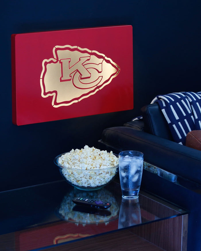Kansas City Chiefs Metal Light Up Logo Sign FOCO - FOCO.com