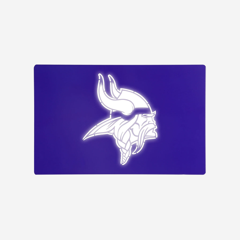 Minnesota Vikings Metal Light Up Logo Sign FOCO - FOCO.com
