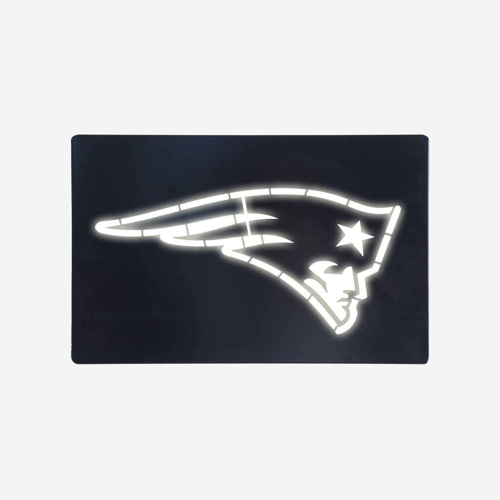 New England Patriots Metal Light Up Logo Sign FOCO - FOCO.com