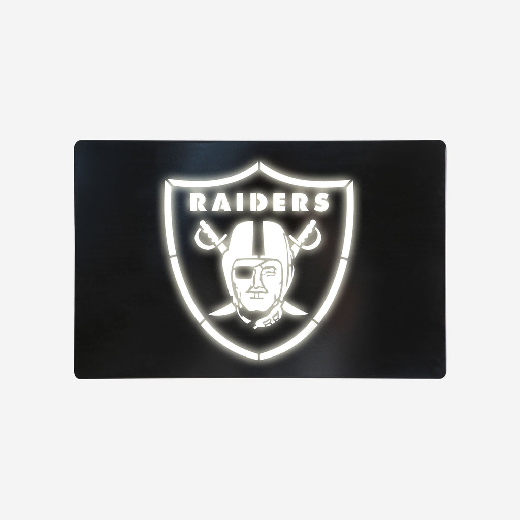 Las Vegas Raiders Metal Light Up Logo Sign FOCO - FOCO.com