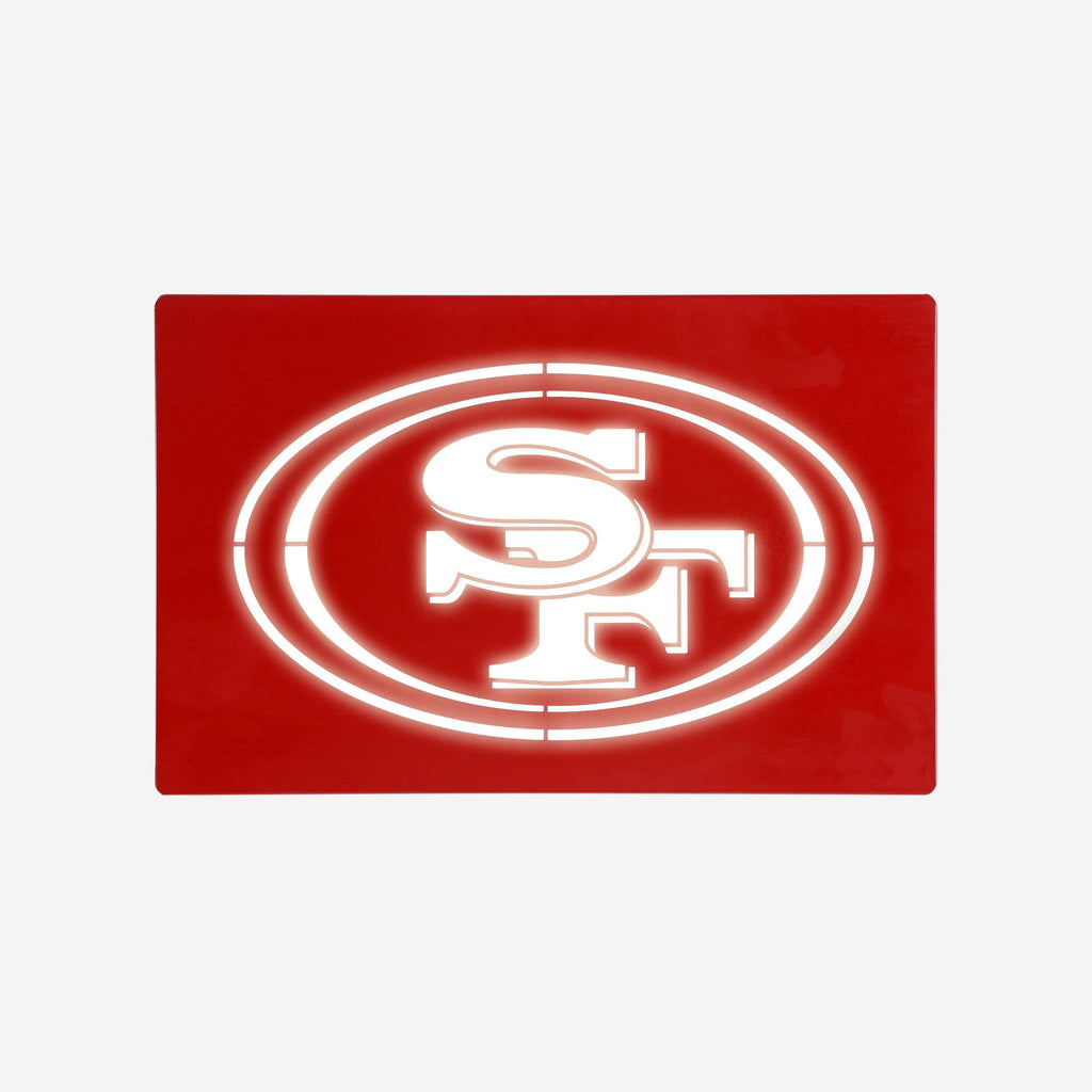 San Francisco 49ers Metal Light Up Logo Sign FOCO - FOCO.com