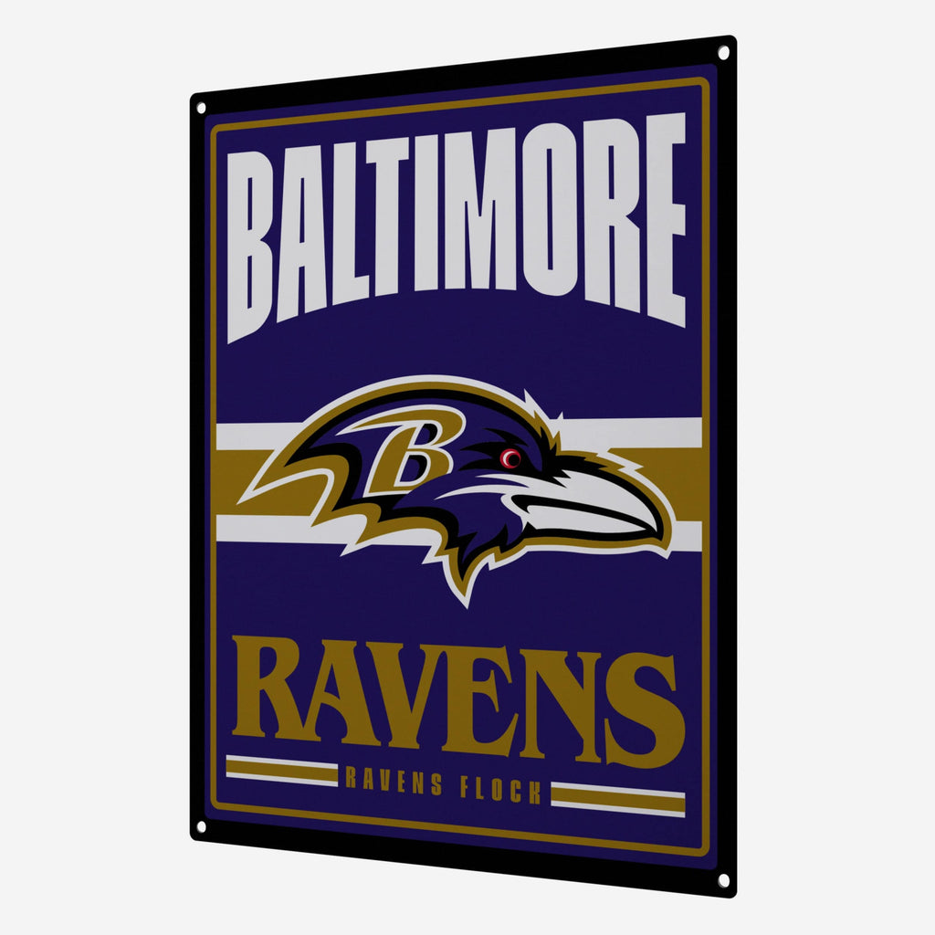 Baltimore Ravens Metal Tacker Wall Sign FOCO
