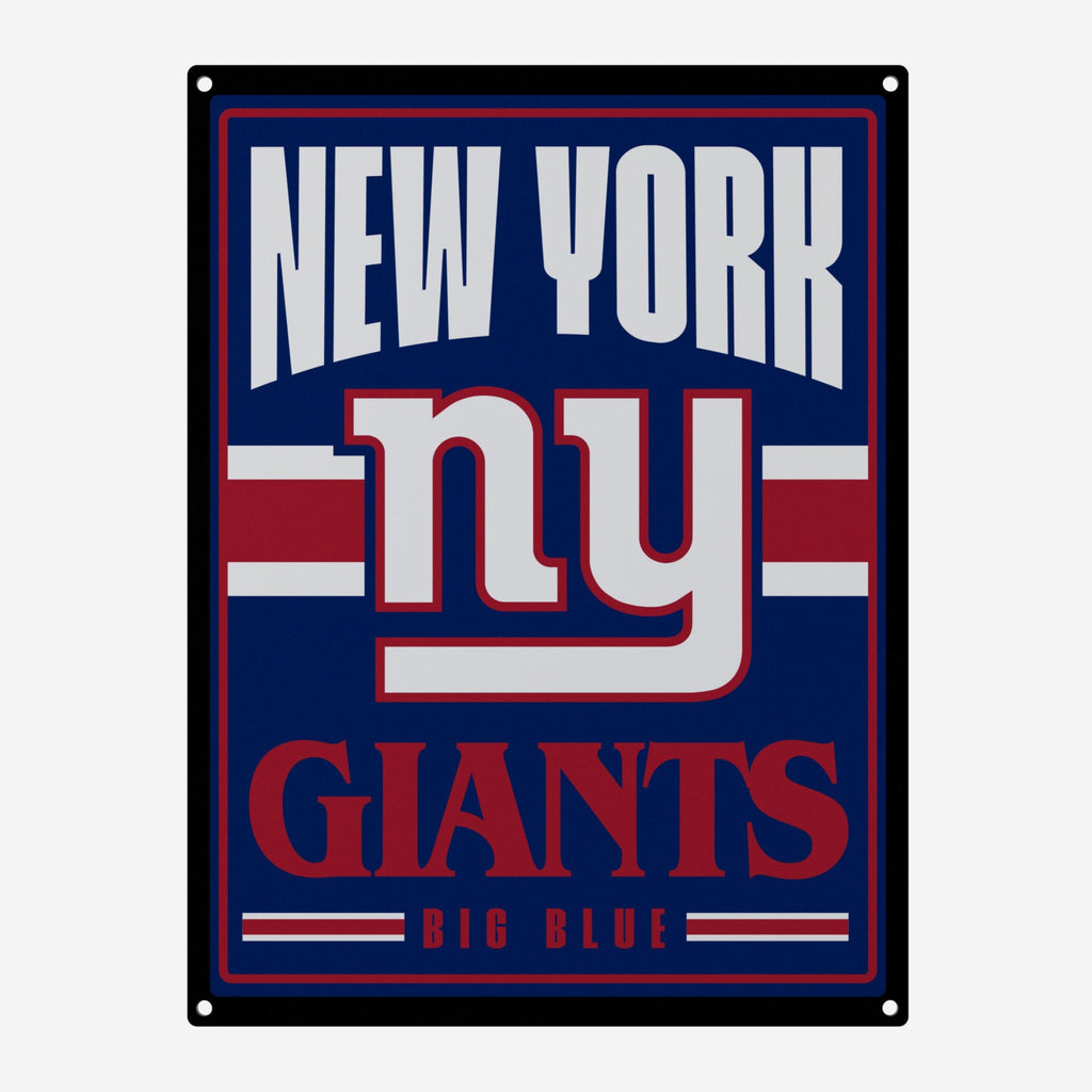 New York Giants Metal Tacker Wall Sign FOCO - FOCO.com