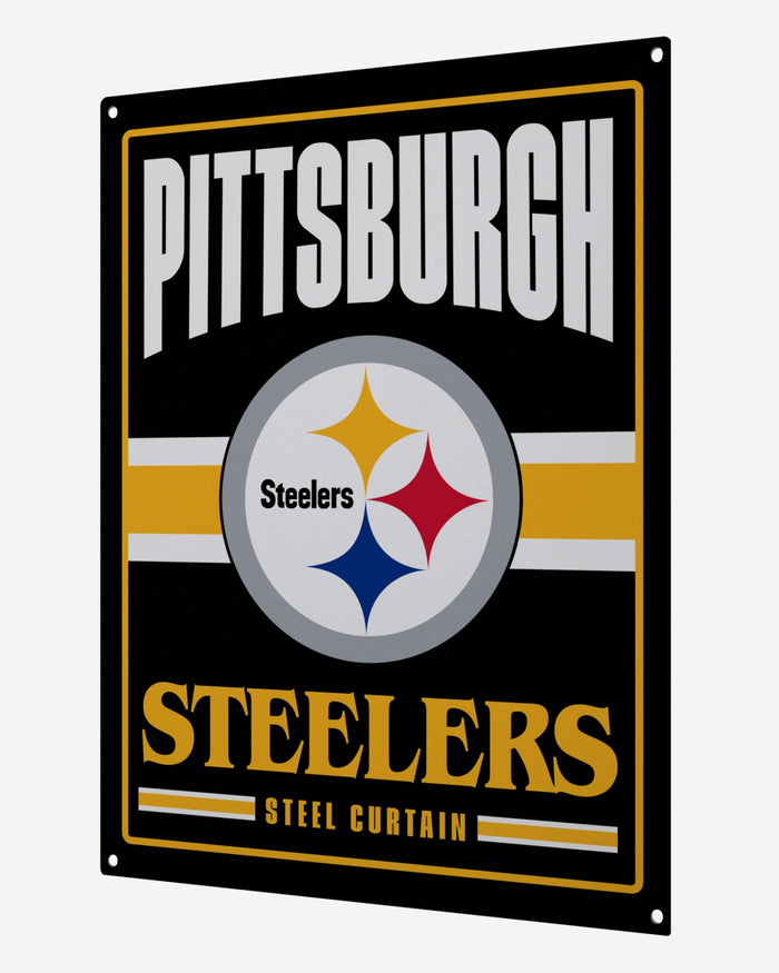 Pittsburgh Steelers Metal Tacker Wall Sign FOCO - FOCO.com