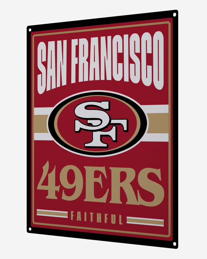 San Francisco 49ers Metal Tacker Wall Sign FOCO - FOCO.com
