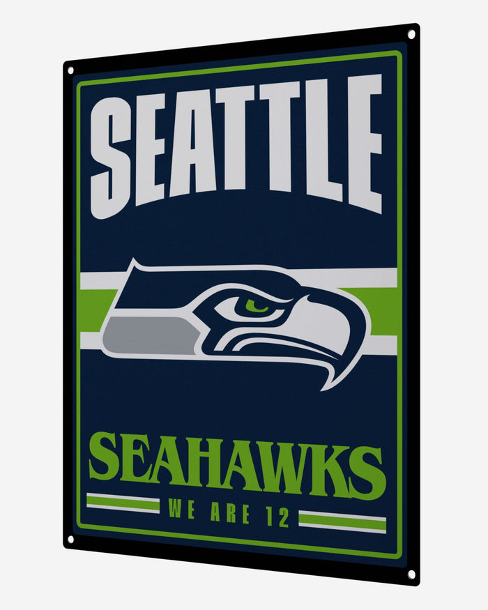 Seattle Seahawks Metal Tacker Wall Sign FOCO - FOCO.com