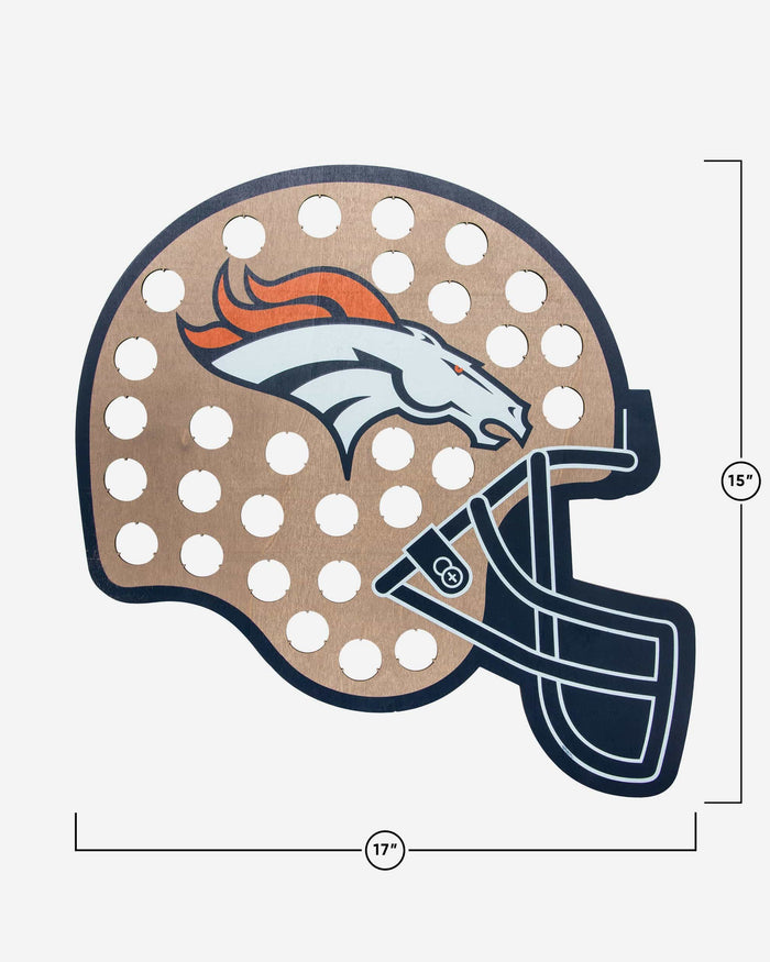 Denver Broncos Push Bottle Cap Wall Sign FOCO - FOCO.com