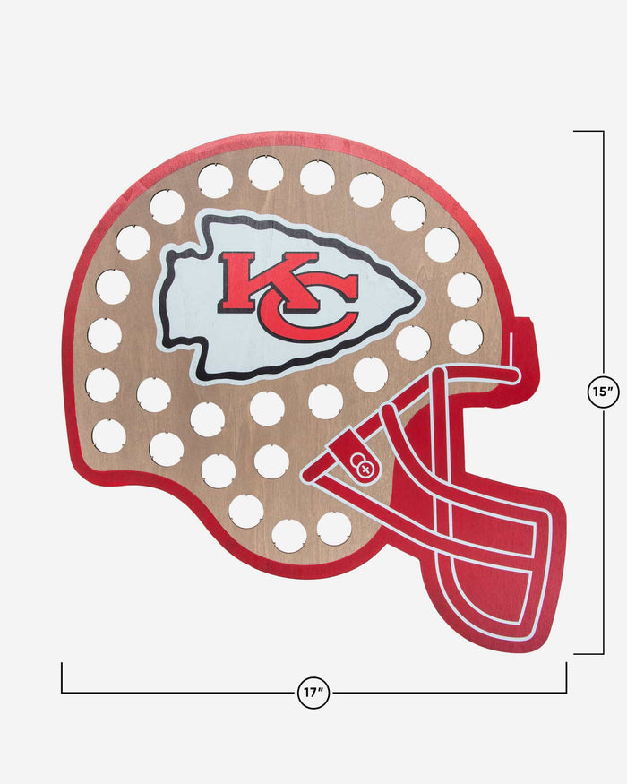 Kansas City Chiefs Push Bottle Cap Wall Sign FOCO - FOCO.com