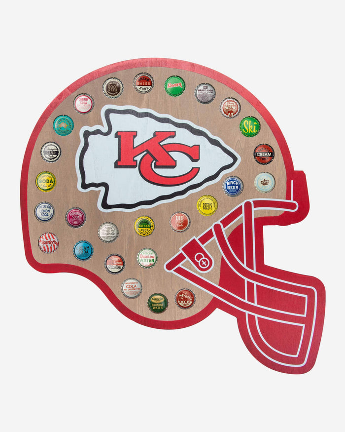 Kansas City Chiefs Push Bottle Cap Wall Sign FOCO - FOCO.com