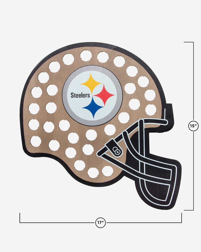Pittsburgh Steelers Push Bottle Cap Wall Sign FOCO - FOCO.com