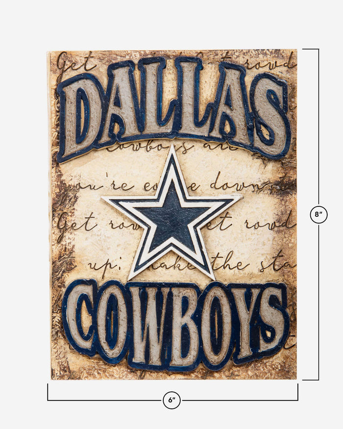 Dallas Cowboys Team Logo Wall Plaque FOCO - FOCO.com