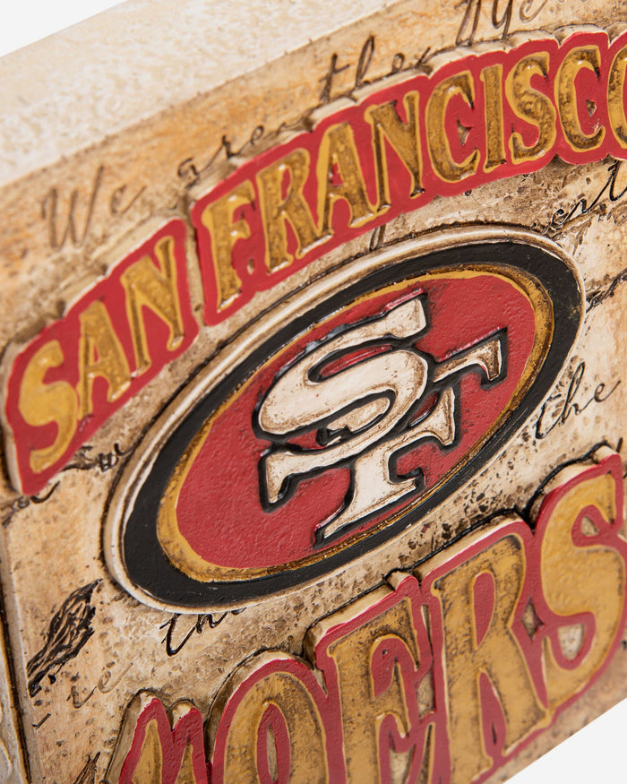 San Francisco 49ers Team Logo Wall Plaque FOCO - FOCO.com
