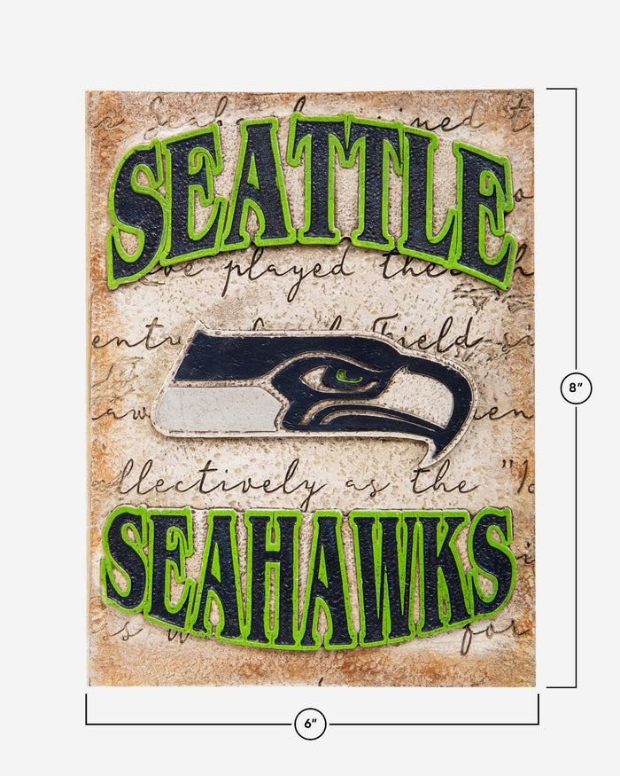 Seattle Seahawks Team Logo Wall Plaque FOCO - FOCO.com