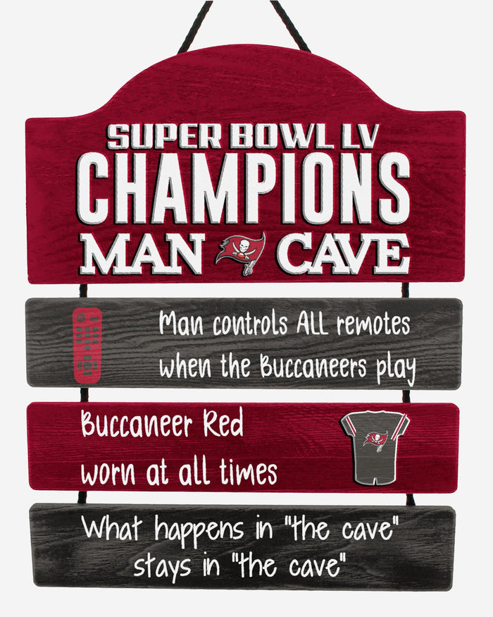 Tampa Bay Buccaneers Super Bowl LV Champions Mancave Sign FOCO - FOCO.com