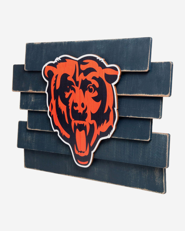 Chicago Bears Staggered Wood Logo Sign FOCO - FOCO.com