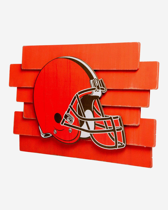 Cleveland Browns Staggered Wood Logo Sign FOCO - FOCO.com