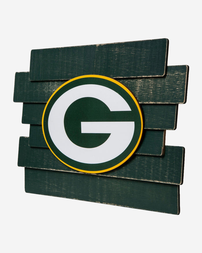 Green Bay Packers Staggered Wood Logo Sign FOCO - FOCO.com