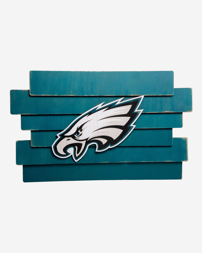 Philadelphia Eagles Staggered Wood Logo Sign FOCO - FOCO.com