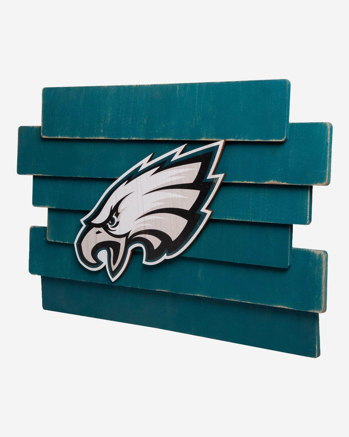 Philadelphia Eagles Staggered Wood Logo Sign FOCO - FOCO.com