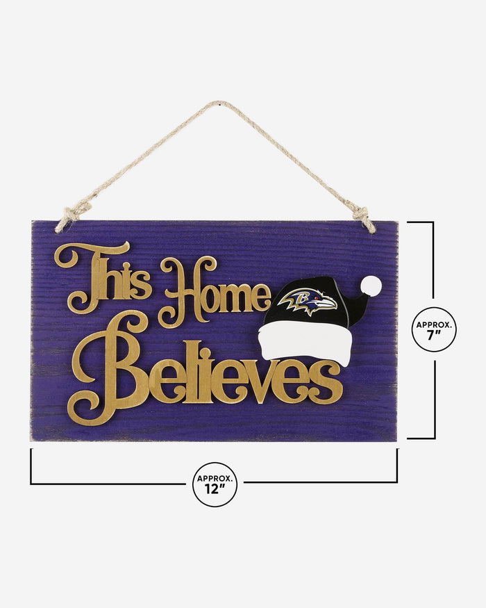 Baltimore Ravens This Home Believes Wall Sign FOCO - FOCO.com