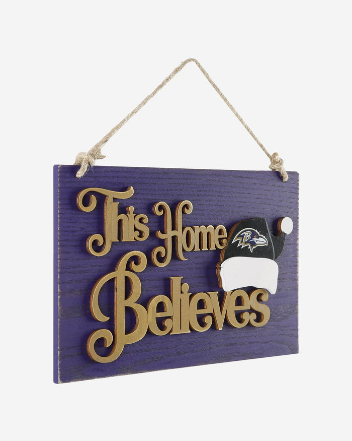 Baltimore Ravens This Home Believes Wall Sign FOCO - FOCO.com