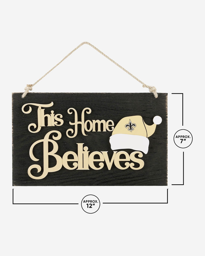 New Orleans Saints This Home Believes Wall Sign FOCO - FOCO.com