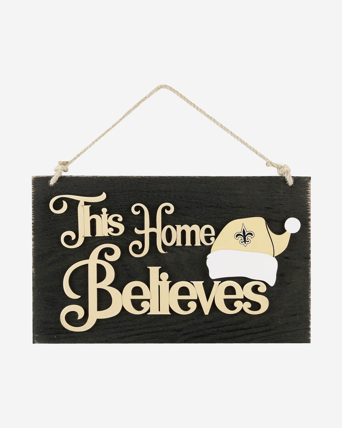 New Orleans Saints This Home Believes Wall Sign FOCO - FOCO.com