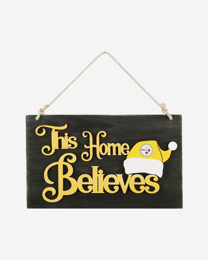 Pittsburgh Steelers This Home Believes Wall Sign FOCO - FOCO.com